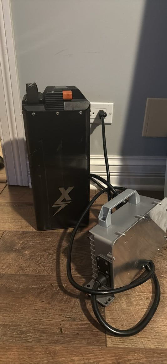 EBMX 72v battery 20s with charger and harness
